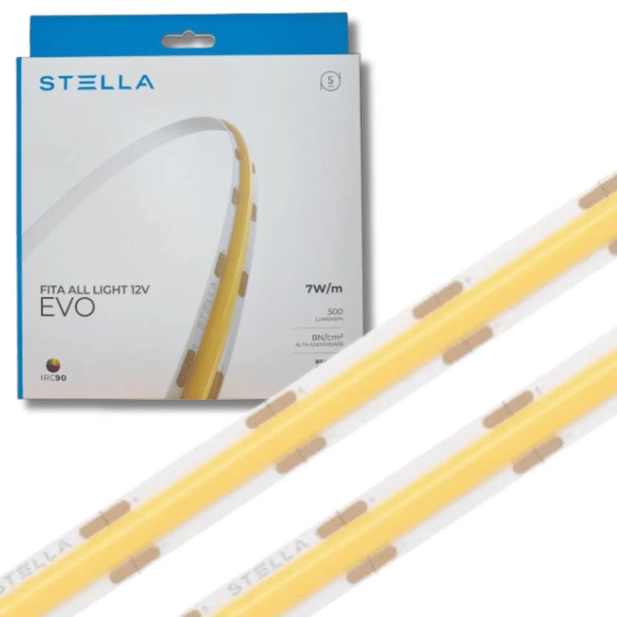 Fita Led All Light Evo Stella 12V 7W/m 3000K 5M STL24804/30